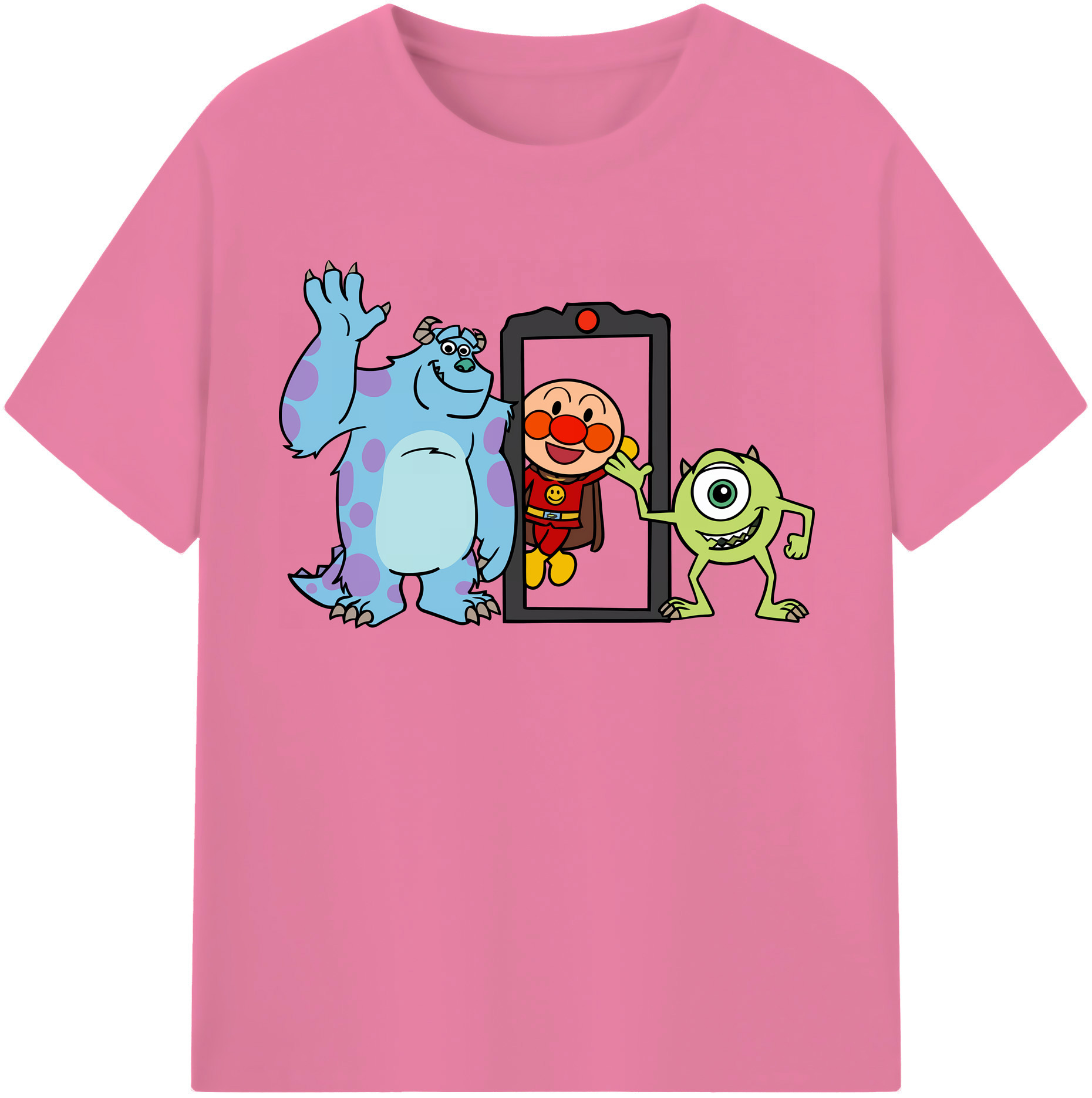 （画像用） アンパンマン Anpanman 綿100％半袖Tシャツ（フロントプリント）